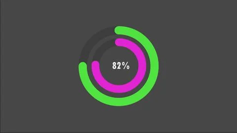 100 percent pie chart. Circle diagram business illustration. Illustrazione stock