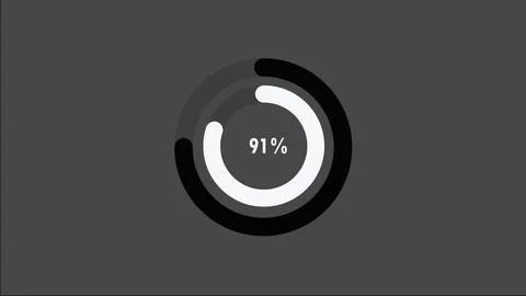 100 percent pie chart. Circle diagram business illustration. Illustrazione stock