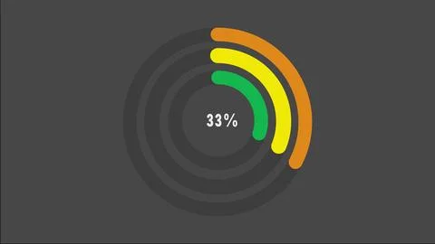 100 percent pie chart. Circle diagram business illustration. Illustrazione stock