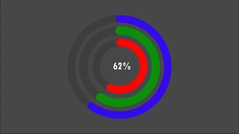 100 percent pie chart. Circle diagram business illustration. Illustrazione stock