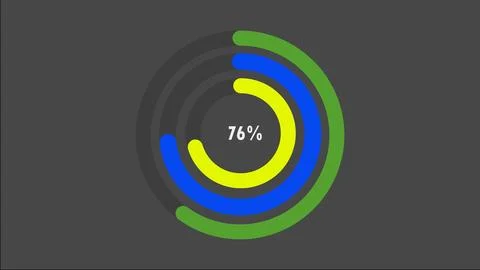 100 percent pie chart. Circle diagram business illustration. Illustrazione stock