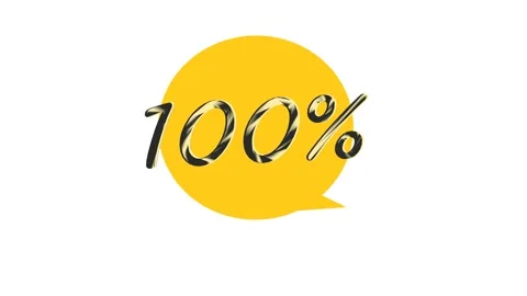 100 Percent text. Stock Footage 140219548
