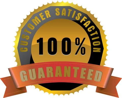 100 percentage customer satisfaction guaranteed,Vector illustration Stock Illustration