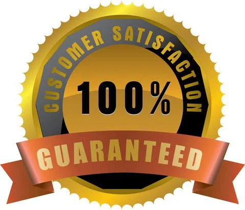 100 percentage customer satisfaction guaranteed,Vector illustration Stock Illustration