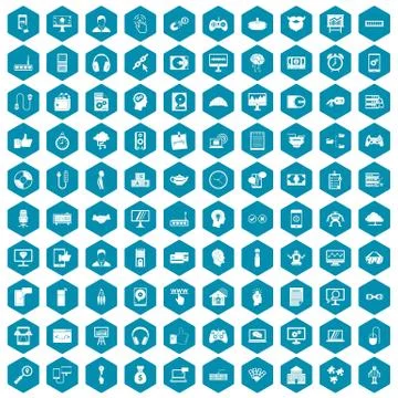 100 programmer icons sapphirine violet イラスト素材