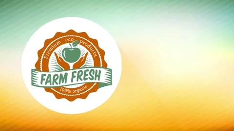 100 rate fancy eco ranch food good advert with soft scene and centered irregular Stock Footage 130670902