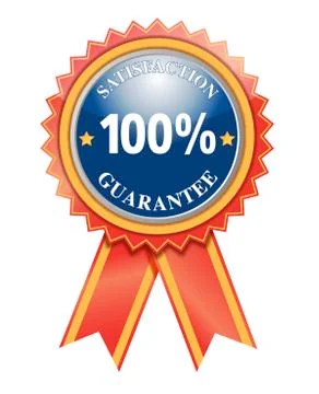 100% satisfaction guarantee Stock Illustration