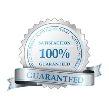 100% satisfaction guarantee label Stock Illustration
