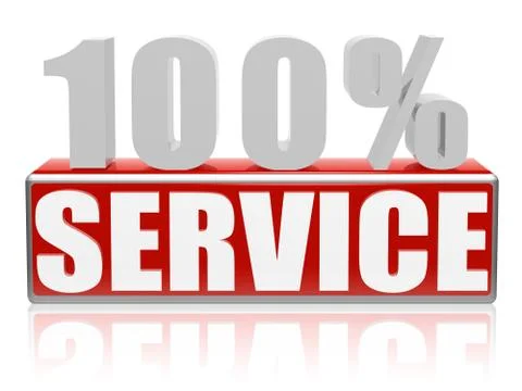 100 % service Illustrazione stock