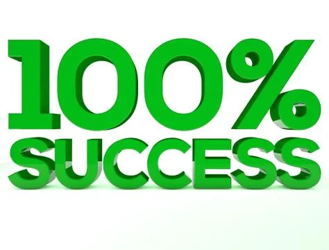 100 Succes green Stock Illustration
