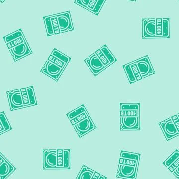 100 terabyte hard drive future technology glyph vector seamless pattern 스톡 일러스트