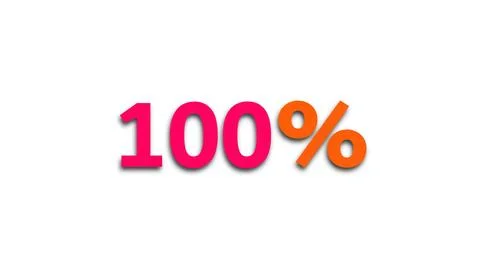 100 text. Computer generated Illustrazione stock