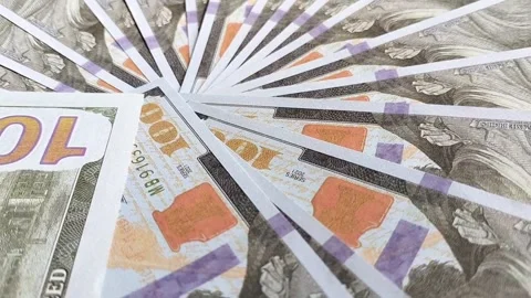 100 US dollars Stock Footage 326996692