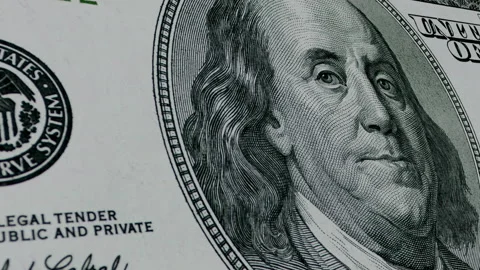 100 USD Across The Screen. Stock Footage 168730073