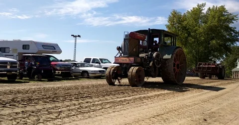 100 Year Old Tractor Stock Footage 97975268