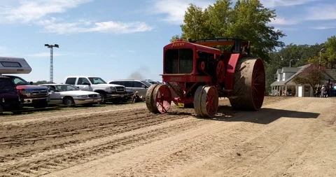 100 Year Old Tractor Stock Footage 97975275