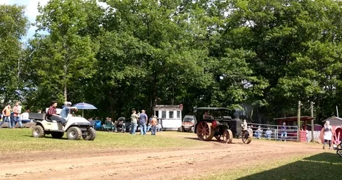 100 Year Old Tractor Stock Footage 97975422