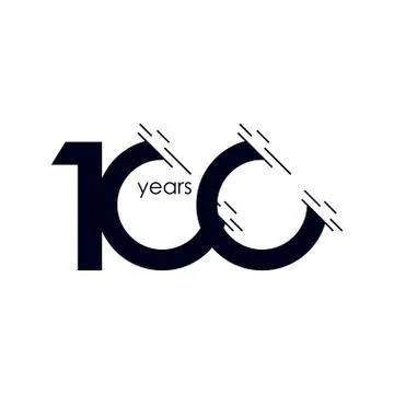 100 Years Anniversary Celebration Vector Template Design Illustration Stock Illustration