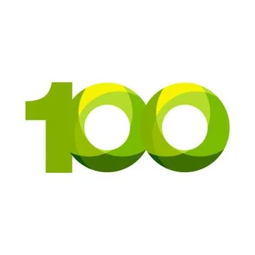 100 Years Anniversary Vector Template Design Illustration Stock Illustration