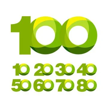 100 Years Anniversary Vector Template Design Illustration Stock Illustration
