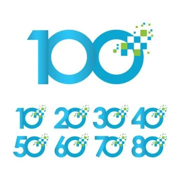 100 Years Anniversary Vector Template Design Illustration Stock Illustration