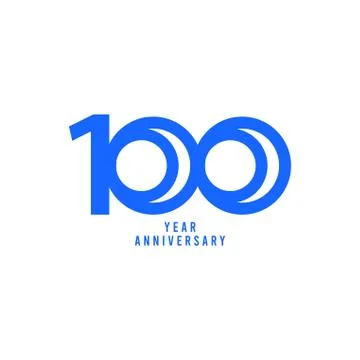 100 Years Anniversary Vector Template Design Illustration Stock Illustration