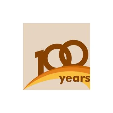 100 Years Anniversary Vector Template Design Illustration Stock Illustration