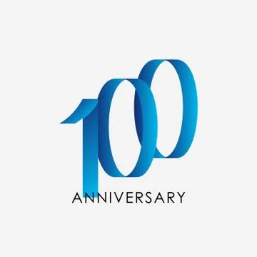 100 Years Anniversary Vector Template Design Illustration Stock Illustration
