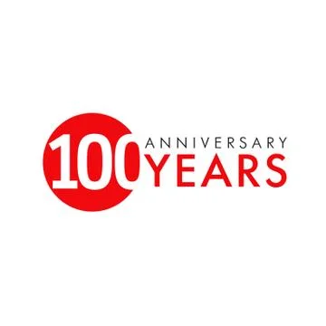 100 years logo Illustrazione stock