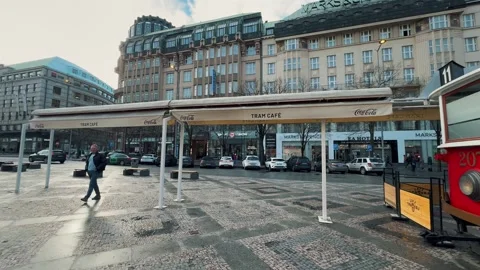 100 Years of Trams on Wenceslas Square 4 (Editorial) Video stock 319388549