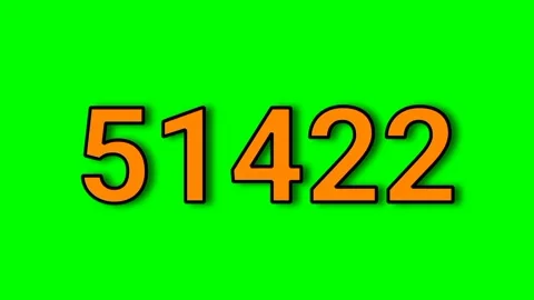 100000 to 0 fast countdown green screen video Stock Footage 322914169