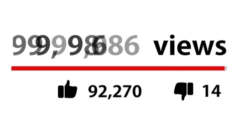 100000 views video Stock Footage 314908595