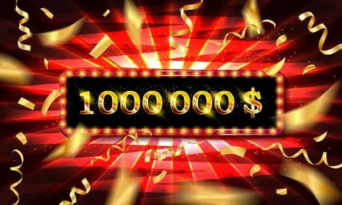 1.000.000 One million dollars Stock Illustration