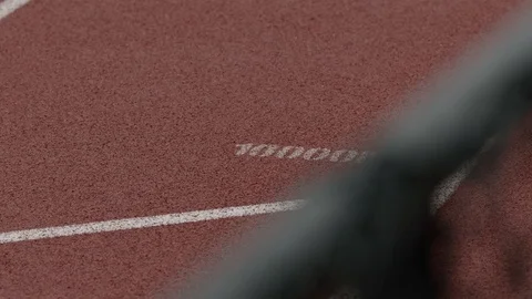 10000M painted on a track Stock Footage 106589912