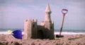 1001: Sandcastle and Toys on the Beach HD Footage