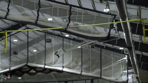 100142, Pole Vault, clean over high bar Stock Footage 127634117