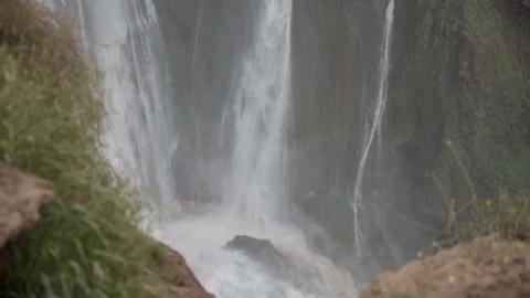 100fps shot of waterfall impact zone Video stock 100269766