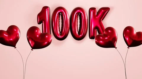 100K FOLLOWERS Stock Footage 269100008