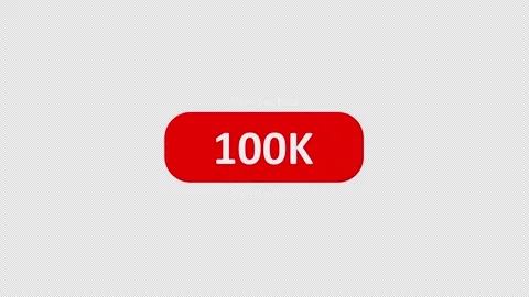 100K Subscriber Counter Animation Video stock 342303301