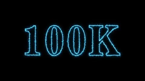 100k text animation suitable for social media presentation 스톡 일러스트