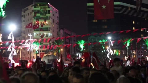 100th Anniversary Celebrations for the Declaration of the Republic in Turkey Stock Footage 254430482