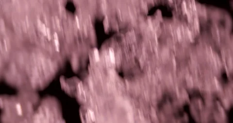 100x Microscopic View of Potassium Thiocyanate (KSCN) Video stock 303629991