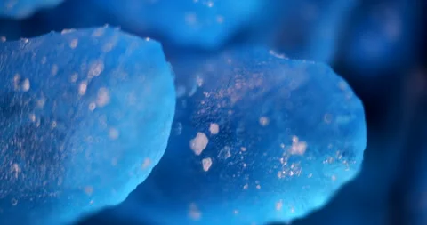 100x View of Copper Sulfate Crystals Video stock 303633060
