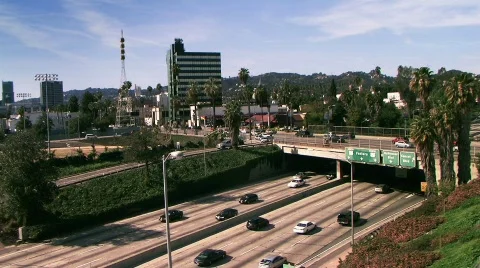 101 and sunset Stock Footage 683535