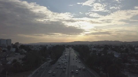 101 freeway timelapse Stock Footage 93376465