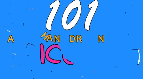 101 Hand Drawn Icons Стоковые After Effects