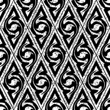 101 Pattern with black and white geometric forms 스톡 일러스트