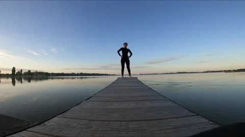 101 Warm up at dawn5 Stock Footage 308067360