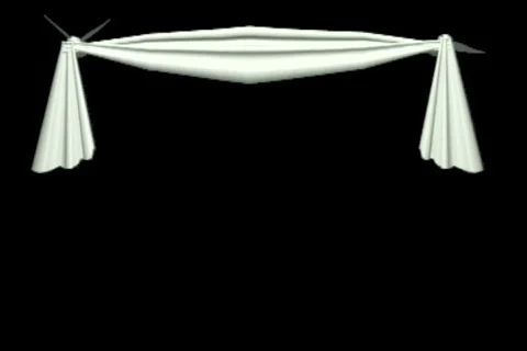 1010 doves with white drapes Stock Footage 842170