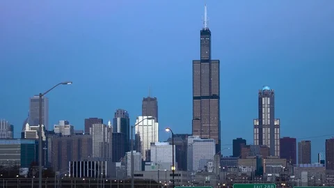 10.13.2016 Chicago view on downtown Stock Footage 74069695